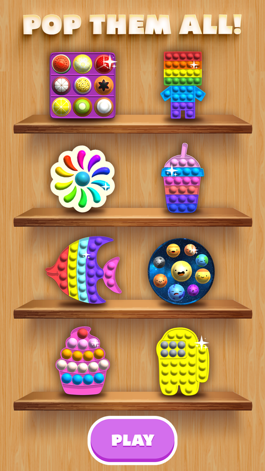 #1. Pop It 3d-ASMR relaxing games (iOS) By: Weave App's LTD