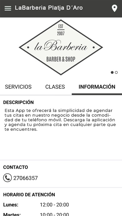 LaBarberia Platja D´Aro Screenshot