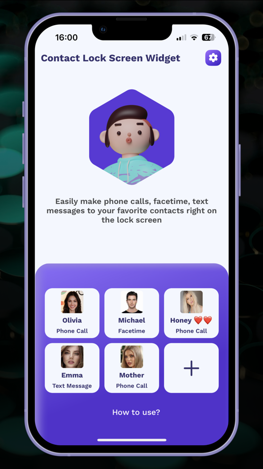 #4. Contact Lockscreen Widget Pro (iOS) By: MAX COOL CO., LTD