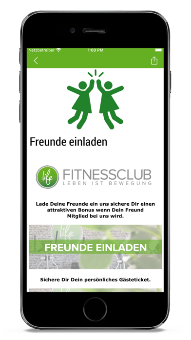life Fitnessclub Amberg Screenshot