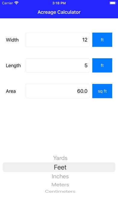 Screenshot #3 pour Acreage Calculator