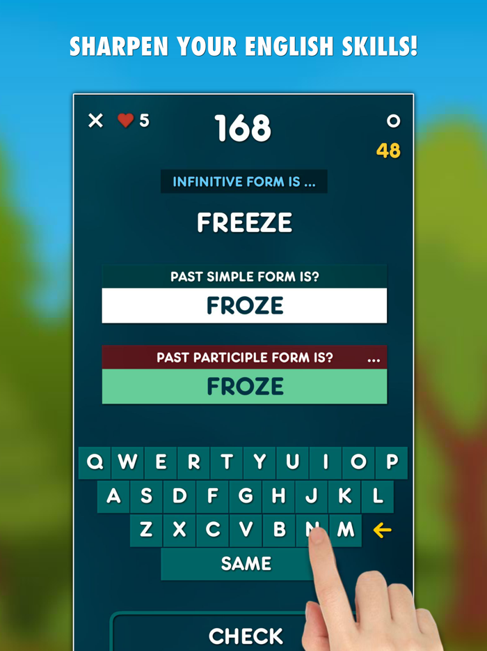 Irregular Verbs Test LITE