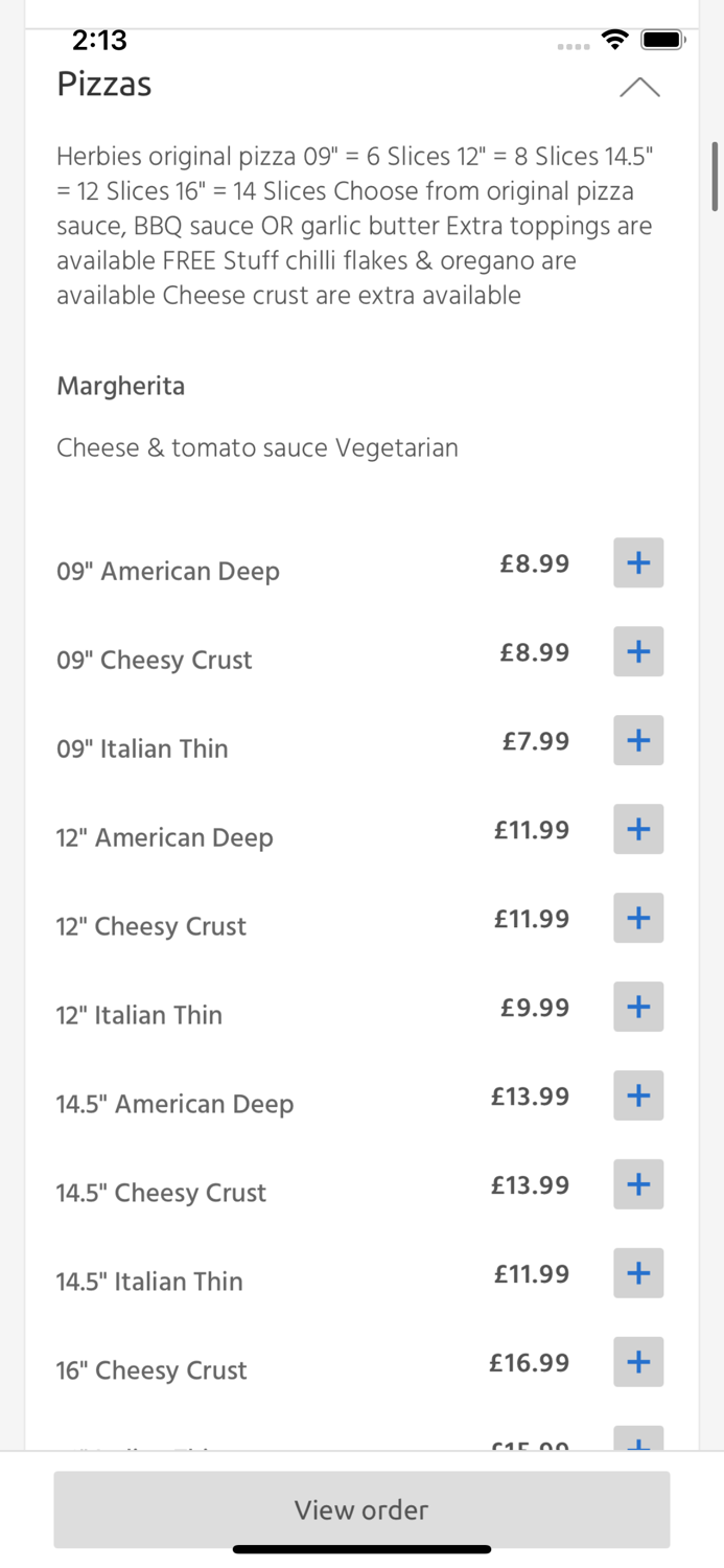 Herbies Pizza High Wycombe