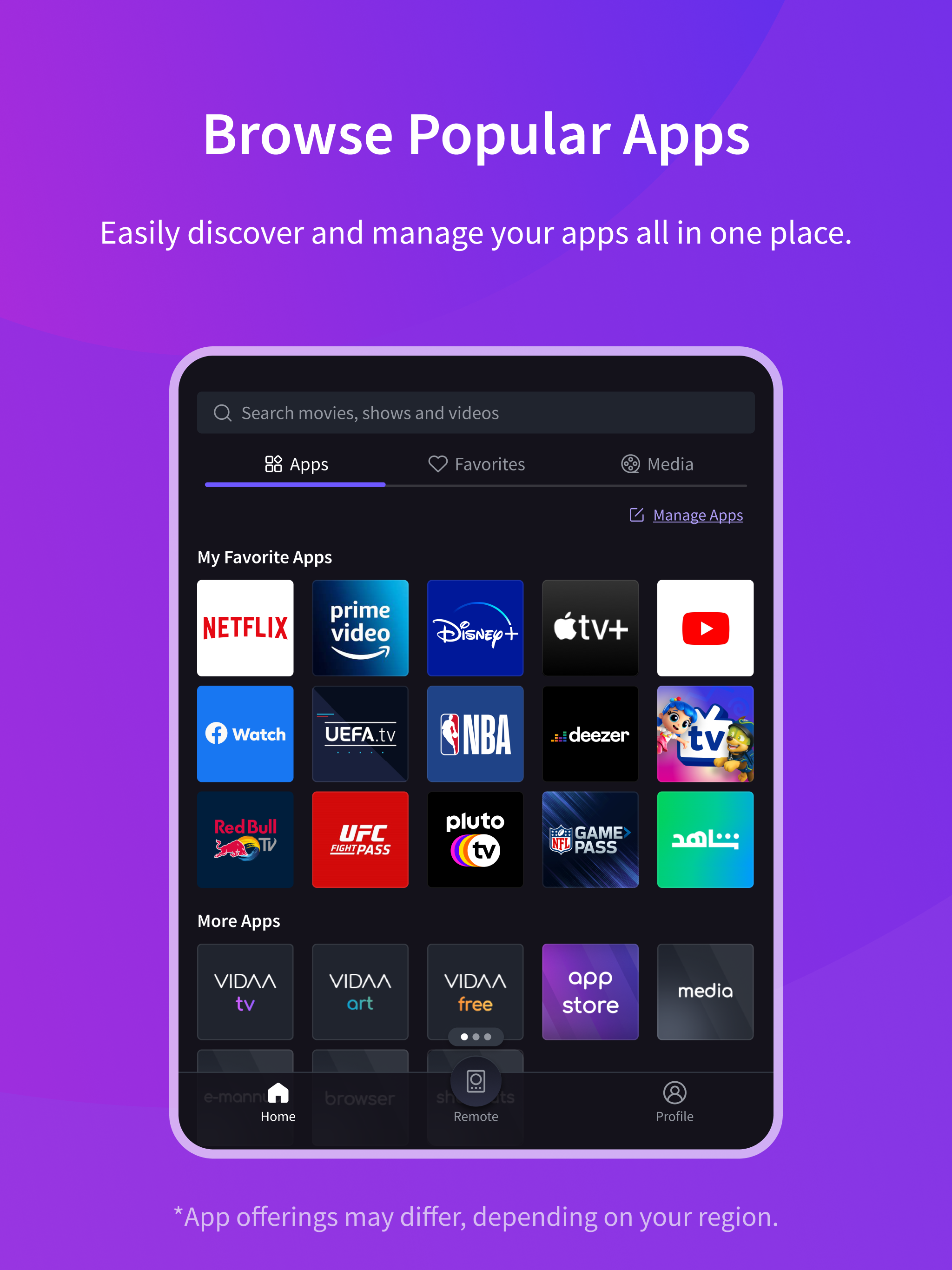 Vivid TV Remote
