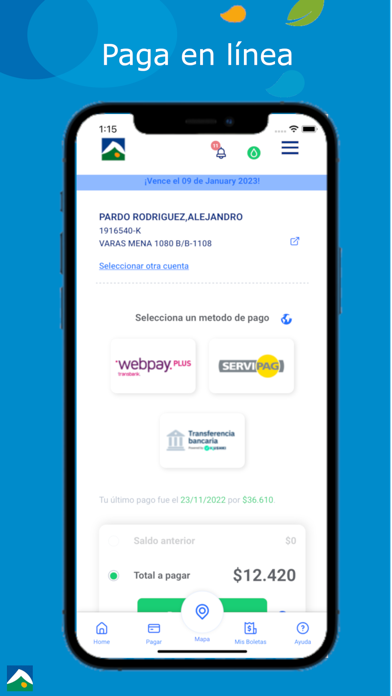 Aguas Andinas Screenshot