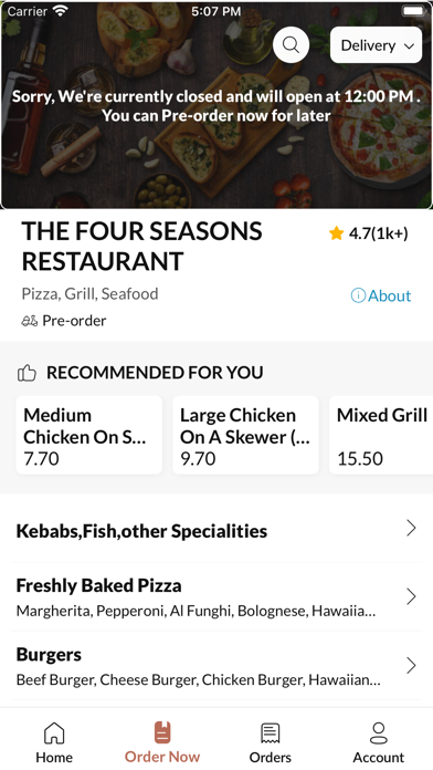 The Four Seasons Restaurant Screenshot
