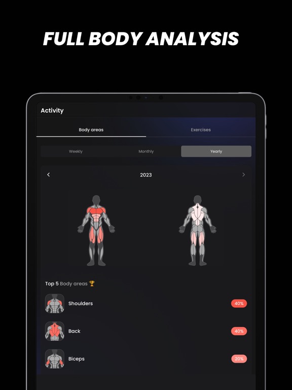 Exercite:Home Fitness Workout iPad screenshot