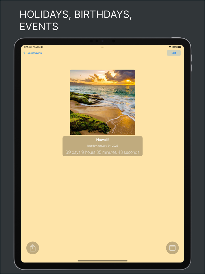 Countdown Events and Deadlines