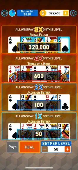 Game screenshot Video Poker Multi Bonus apk