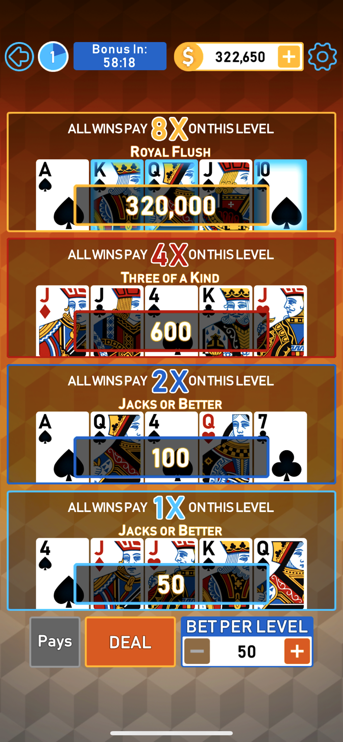 Video Poker Multi Bonus