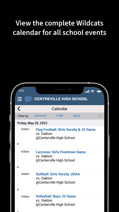 Centreville HS Sports Screenshot
