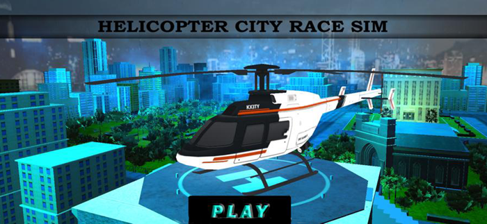 Helicopter City Race Simulator