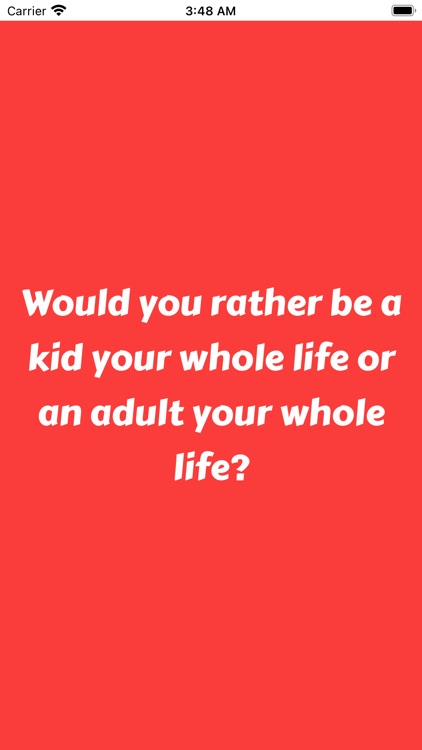 Would you rather? 2022