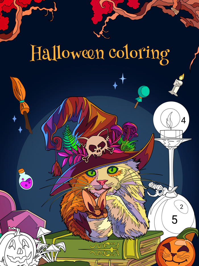 Happy Canvas Color by Number