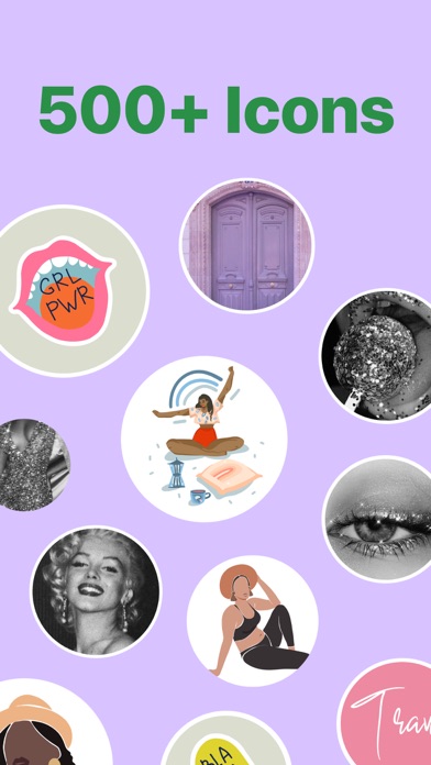 Icons for IG Stories Screenshot
