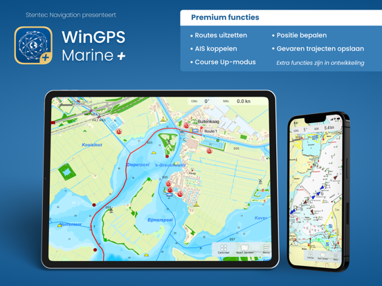 WinGPS Marine Plus iPad app afbeelding 1
