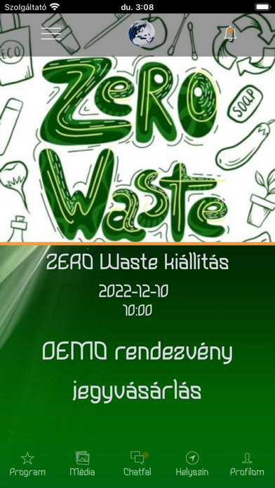 RendezvényApp Screenshot