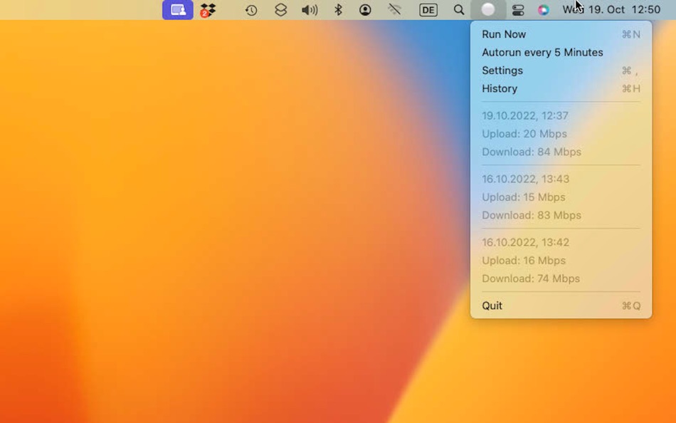 #1. Network Light - Speed test (macOS) 由: Holger Krupp