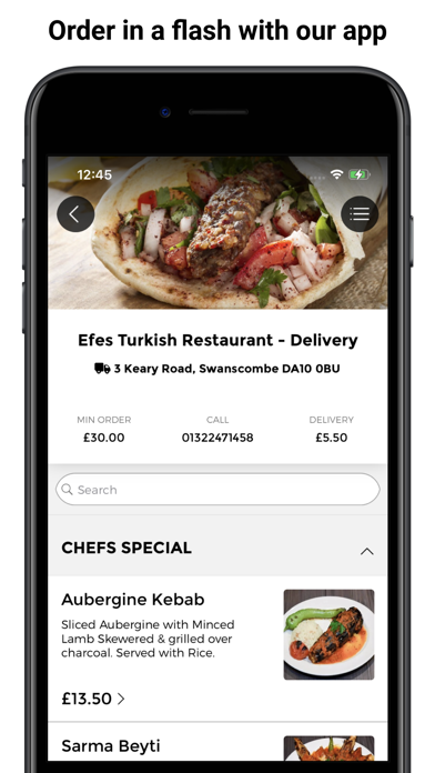 Efes Restaurant Dartford App Screenshot