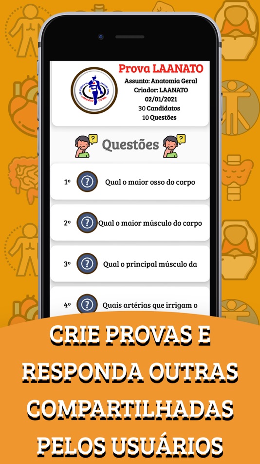 #7. Anatomania - Quiz de Anatomia (iOS) بواسطة: Jose Vitor Nascimento