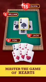 hearts: classic card game fun iphone screenshot 3