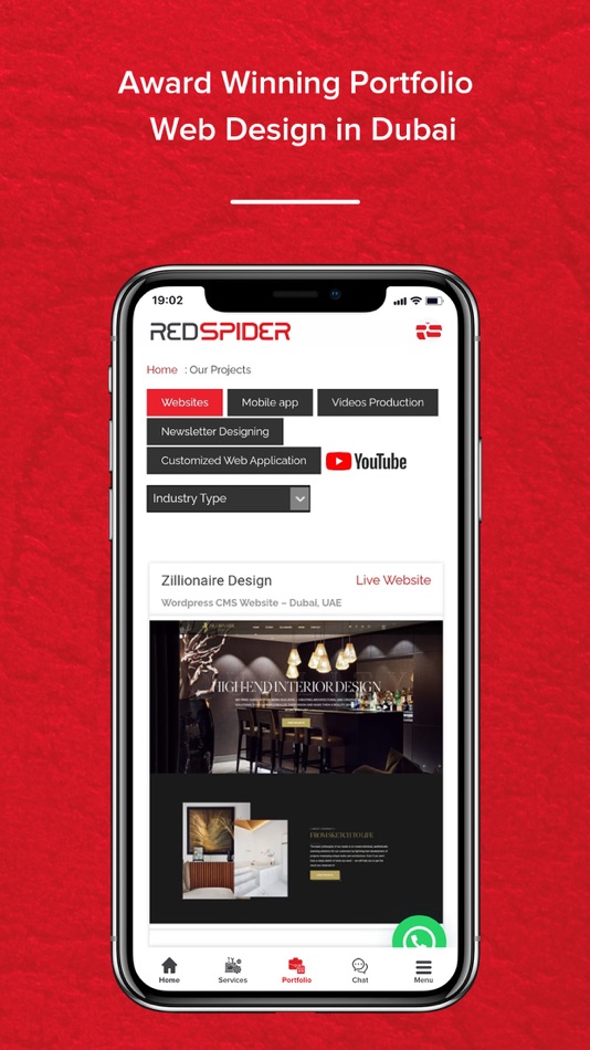 #4. Redspider Portfolio (iOS) 由: RSI Advertising