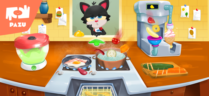 Paw Kitchen Kids Cooking Games