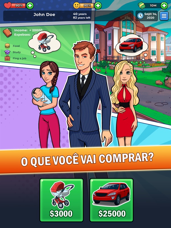 Vida Milionario História Jogo screenshot 7