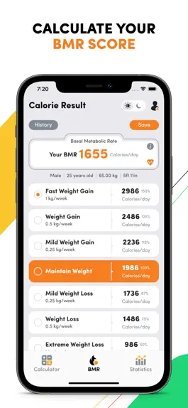 Game screenshot Calorie Calculator For Weight hack
