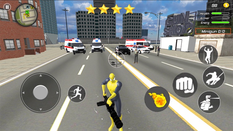 Flying Spider Hero: Crime City screenshot-3