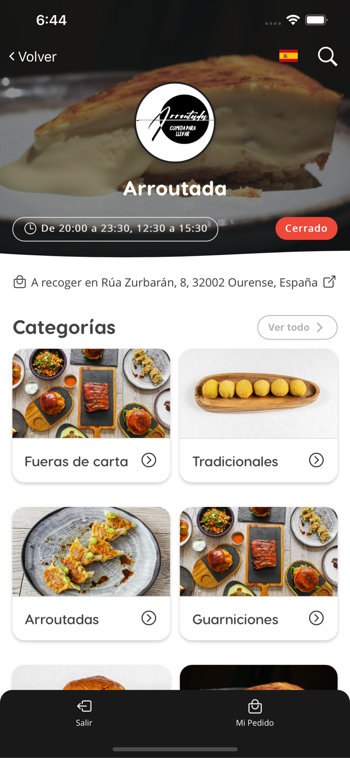 Arroutada - Comida para llevar