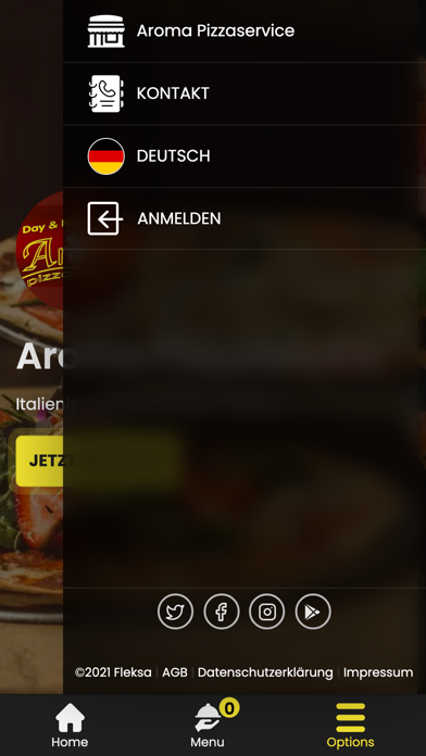Aroma Pizza Fellbach Screenshot