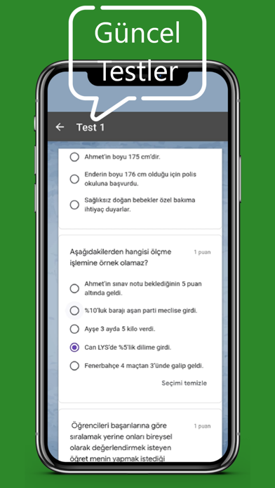 Uzman Öğretmenlik Sınavı. Screenshot