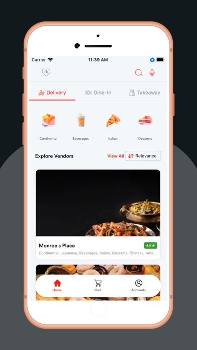 HomeTownDelivery App Screenshot