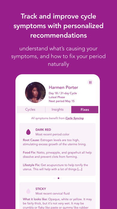 MyFLO Period Tracker screenshot1