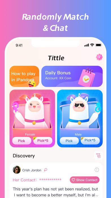 iPandora-Meet&Make friends Screenshot