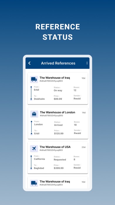 Screenshot 1 of Master Cargo App