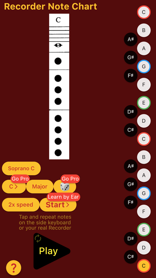 #1. Recorder Note Chart (iOS) 由: Oleg Sokolov