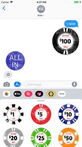 Game screenshot Poker Chips Sticker Pack hack