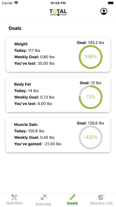 N.E.A.T Nutrition and Fitness Screenshot