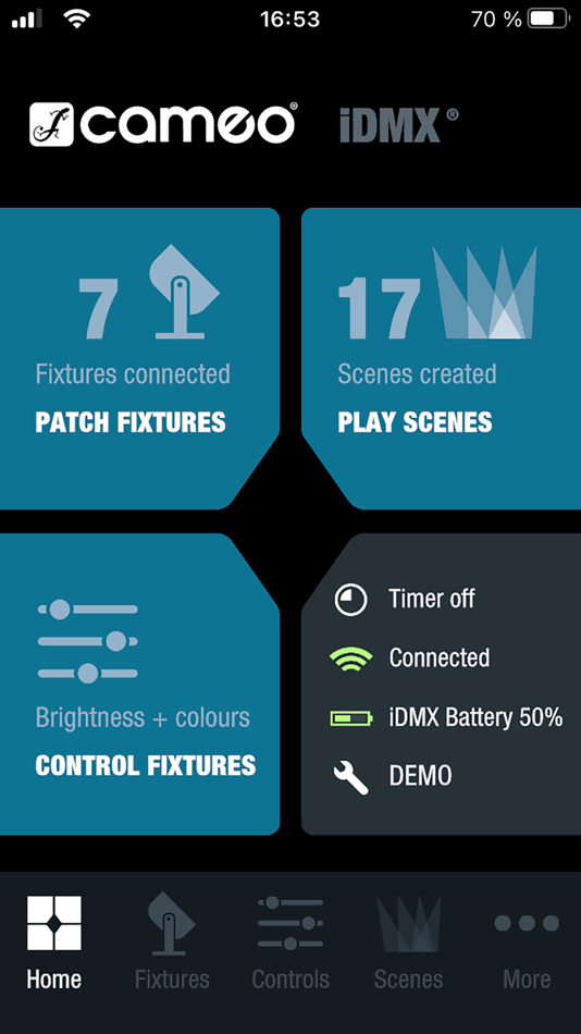 #1. Cameo iDMX Version 2 (iOS) 由: ADAM HALL GMBH