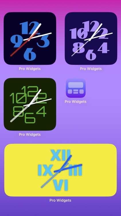 Custom Clock Widgets