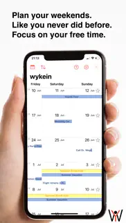 wykein - your weekend calendar iphone screenshot 1