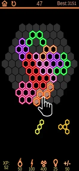 Game screenshot Neon Poly - Hexa Puzzle Game mod apk