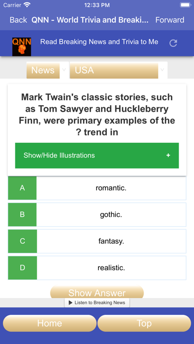 QNN PRO: Breaking News, Trivia Screenshot
