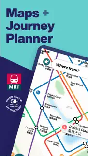 singapore metro map & planner iphone screenshot 1
