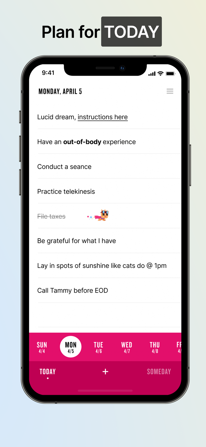 TeuxDeux Daily Checklist To Do