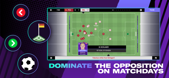 Snímek obrazovky Football Manager 2023 Mobile