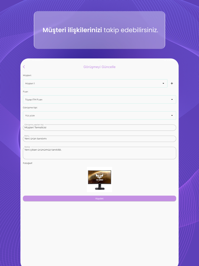 FuareaFuar-Müşteri-Sipariş