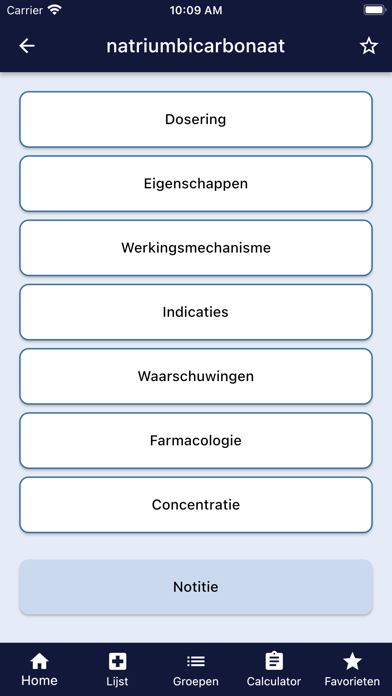 Anesthesiologie medicatie Screenshot